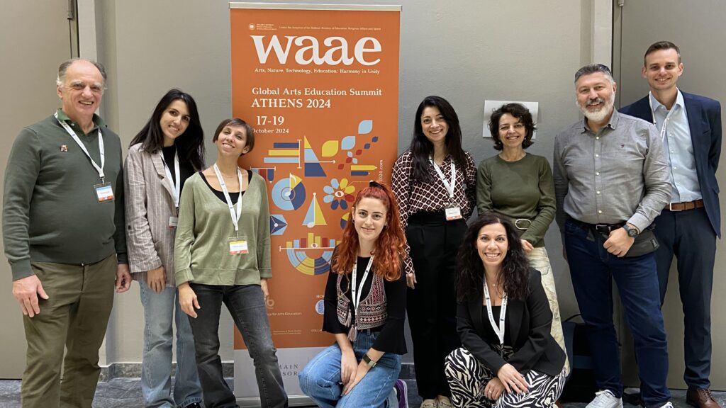 Part of the Transeet project consortium standing in front of the WAAE rollup.